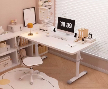 Modern Computer Desk And Chair-ID:897258046