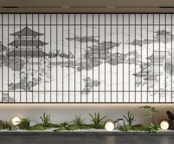 New Chinese Style Plant Landscaping-ID:277307034