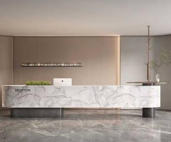 Modern Office Reception Desk-ID:234864955