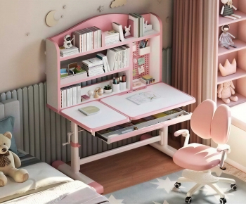 Modern Computer Desk And Chair-ID:101249216