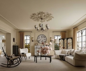 French Style A Living Room-ID:525284057