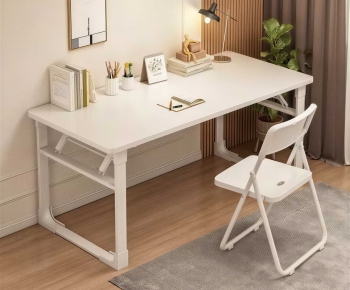 Modern Computer Desk And Chair-ID:862641109
