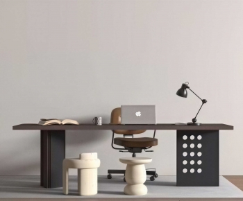 Modern Office Desk And Chair-ID:885957004