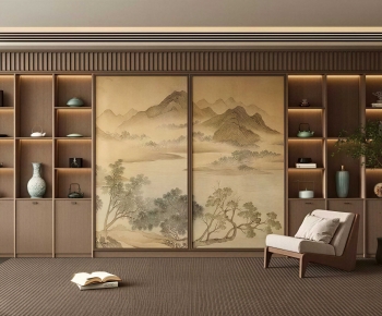 New Chinese Style Decorative Cabinet-ID:606933128