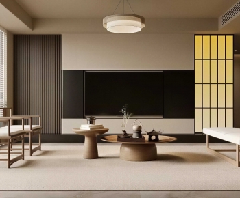 Japanese Style A Living Room-ID:673172957