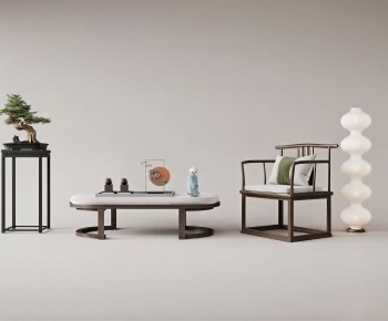 New Chinese Style Lounge Chair-ID:502516983