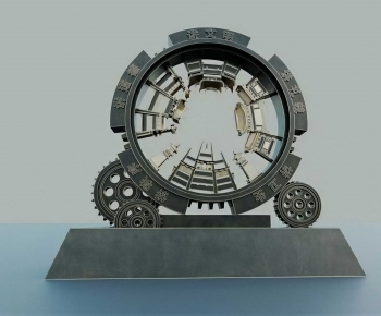 Industrial Style Sculpture Sketch-ID:884529119