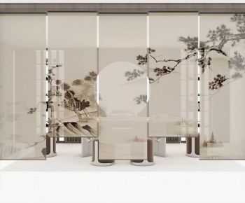 New Chinese Style Door Curtain-ID:117927075