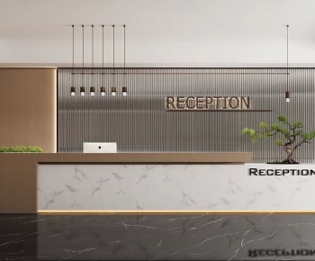 Modern Reception Desk-ID:301157003