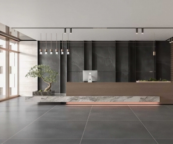 Modern Office Reception Desk-ID:402550784