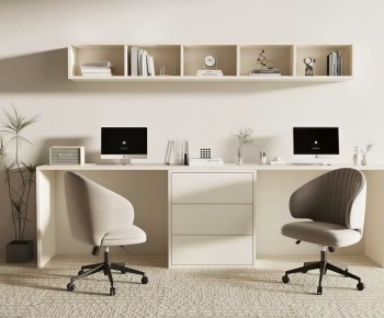 Modern Computer Desk And Chair-ID:831748965