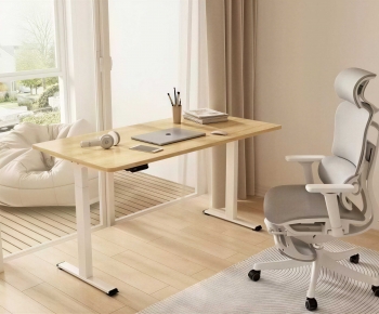 Modern Office Desk And Chair-ID:319045071
