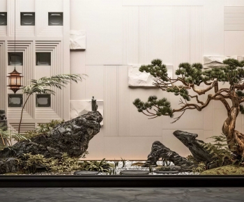 New Chinese Style Plant Landscaping-ID:768765936