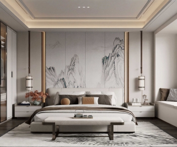 New Chinese Style Bedroom-ID:783190974