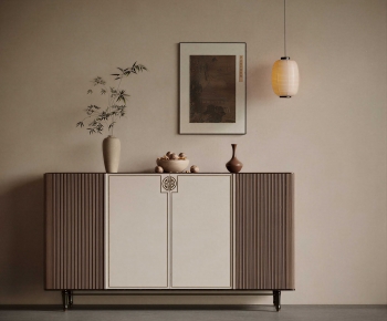 New Chinese Style Side Cabinet-ID:288001067