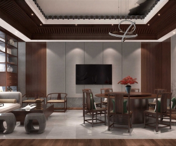 New Chinese Style Dining Room-ID:369251014