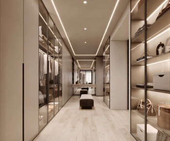 Modern Clothes Storage Area-ID:290555007