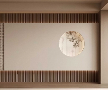 New Chinese Style TV Wall-ID:182445055