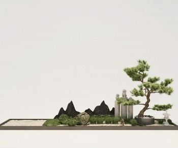 New Chinese Style Plant Landscaping-ID:351751092