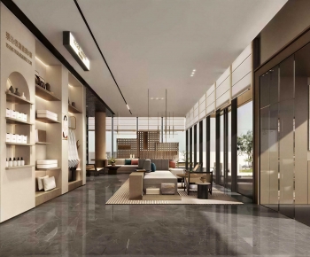 New Chinese Style Lobby Hall-ID:246475933