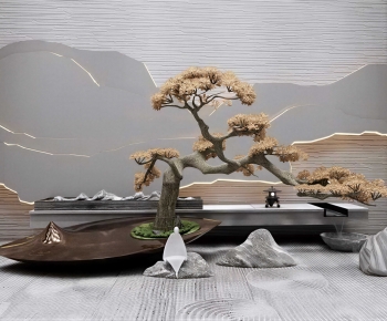 New Chinese Style Plant Landscaping-ID:651062974