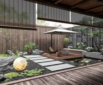 Japanese Style Courtyard/landscape-ID:342769659