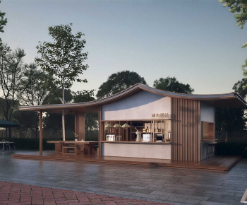 New Chinese Style Appearance Of Commercial Building-ID:429702048