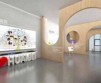 Modern Exhibition Hall-ID:642108928