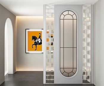 Modern Glass Screen Partition-ID:300801044