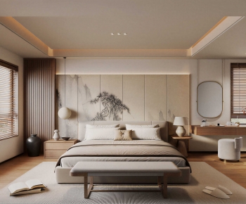 New Chinese Style Bedroom-ID:966397055