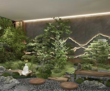 New Chinese Style Plant Landscaping-ID:655302051