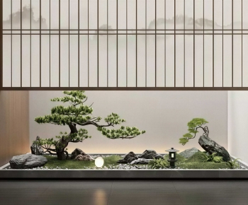 New Chinese Style Plant Landscaping-ID:725739005