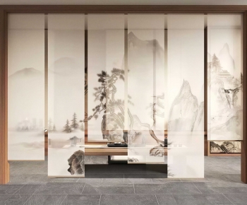 New Chinese Style Door Curtain-ID:283684026