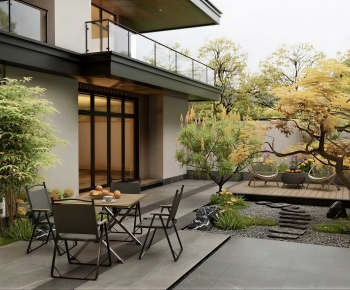 Japanese Style Courtyard/landscape-ID:664777045