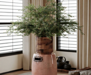 Modern Potted Green Plant-ID:387202982