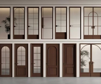 French Style Single Door-ID:164186952