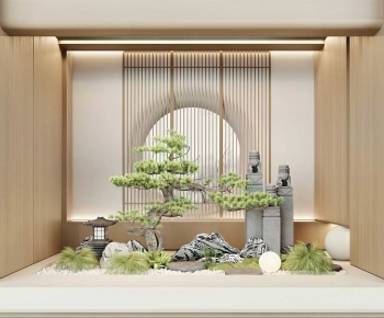 New Chinese Style Plant Landscaping-ID:774566894