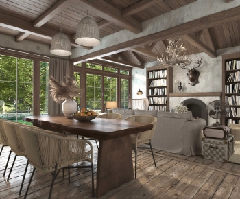 American Style Dining Room-ID:779419904