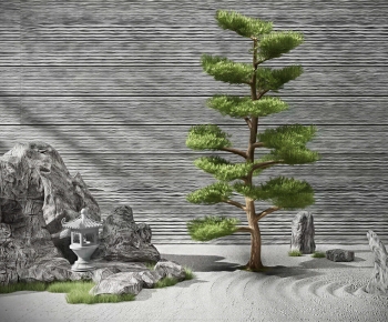 New Chinese Style Plant Landscaping-ID:491957909