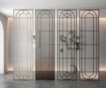 Modern Glass Screen Partition-ID:656675105