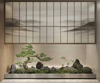 New Chinese Style Plant Landscaping-ID:646698955