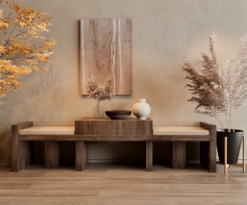 Wabi-sabi Style Bench-ID:713429934