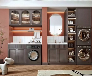 Modern Laundry Cabinet-ID:679797897