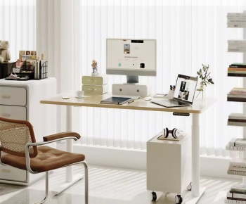 Modern Computer Desk And Chair-ID:330518016