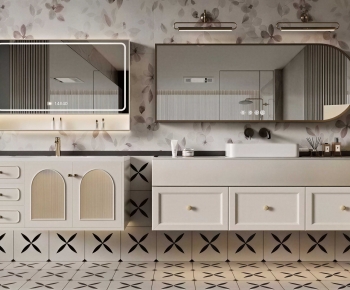 French Style Bathroom Cabinet-ID:362143049