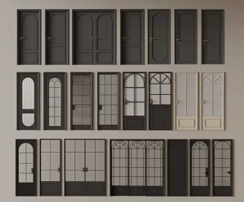 French Style Single Door-ID:649358995