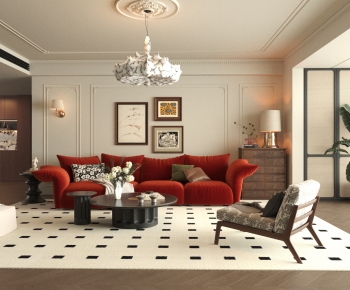 French Style A Living Room-ID:467659951