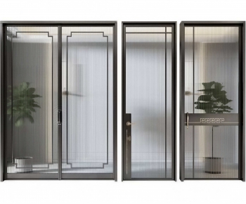 New Chinese Style Single Door-ID:886143928