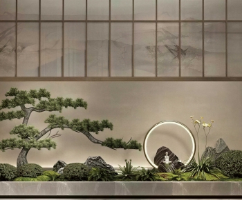 New Chinese Style Plant Landscaping-ID:113852021