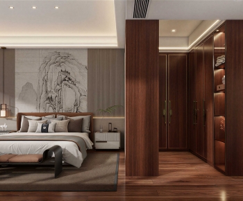 New Chinese Style Bedroom-ID:481245994